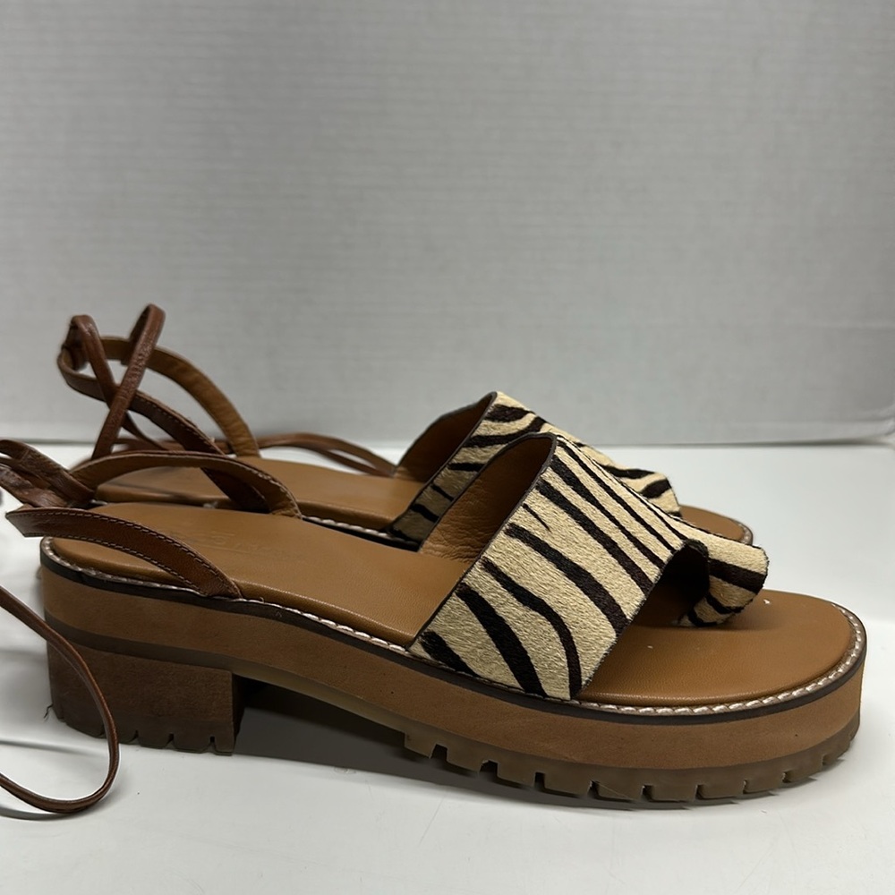 ASOS Cream and Brown Sandals with Chunky Platform